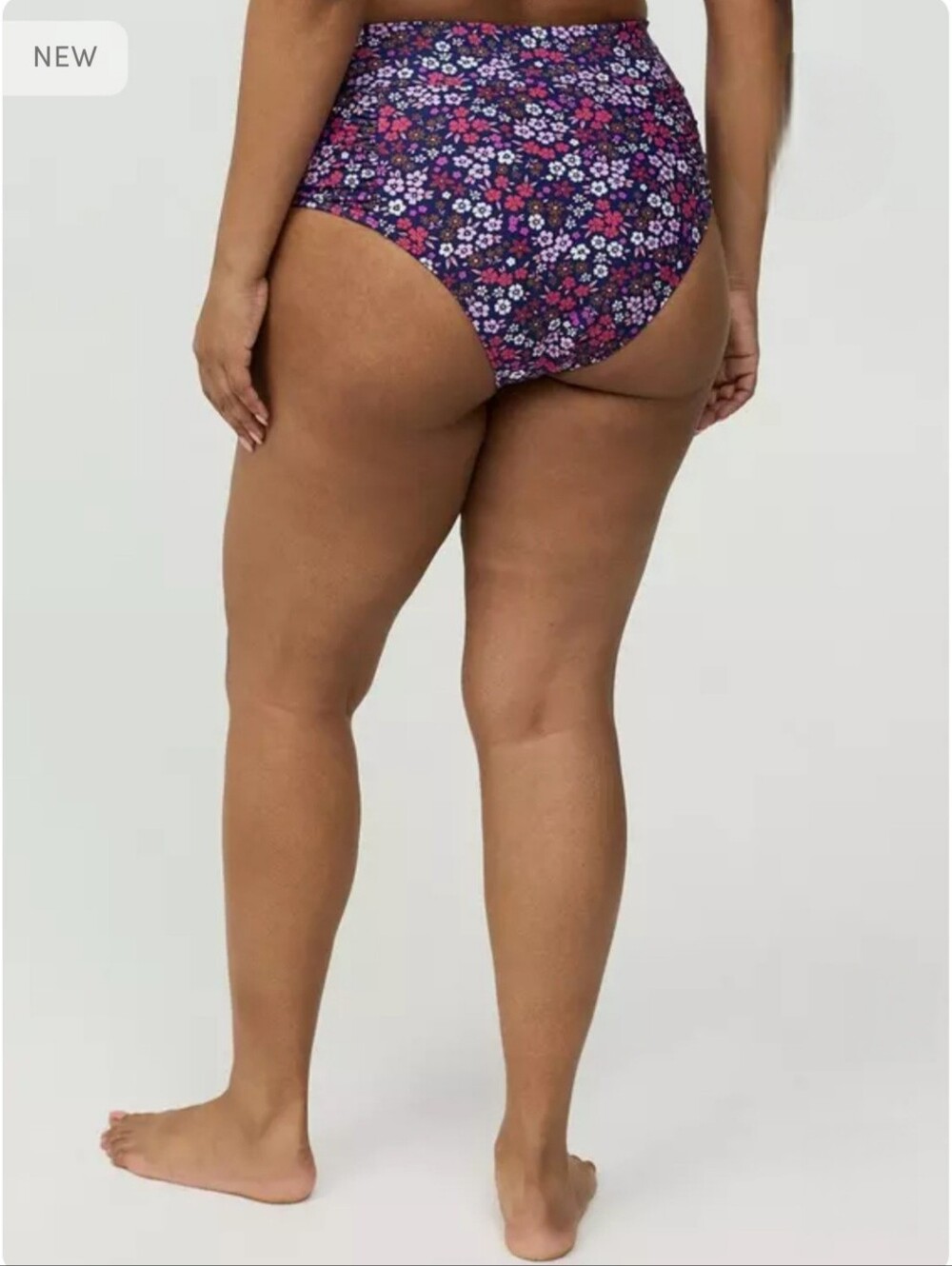 TORRID Ditsy Purple Floral Tankini Swimsuit Top & High Waisted Cheeky Briefs NWT - Picture 7 of 7